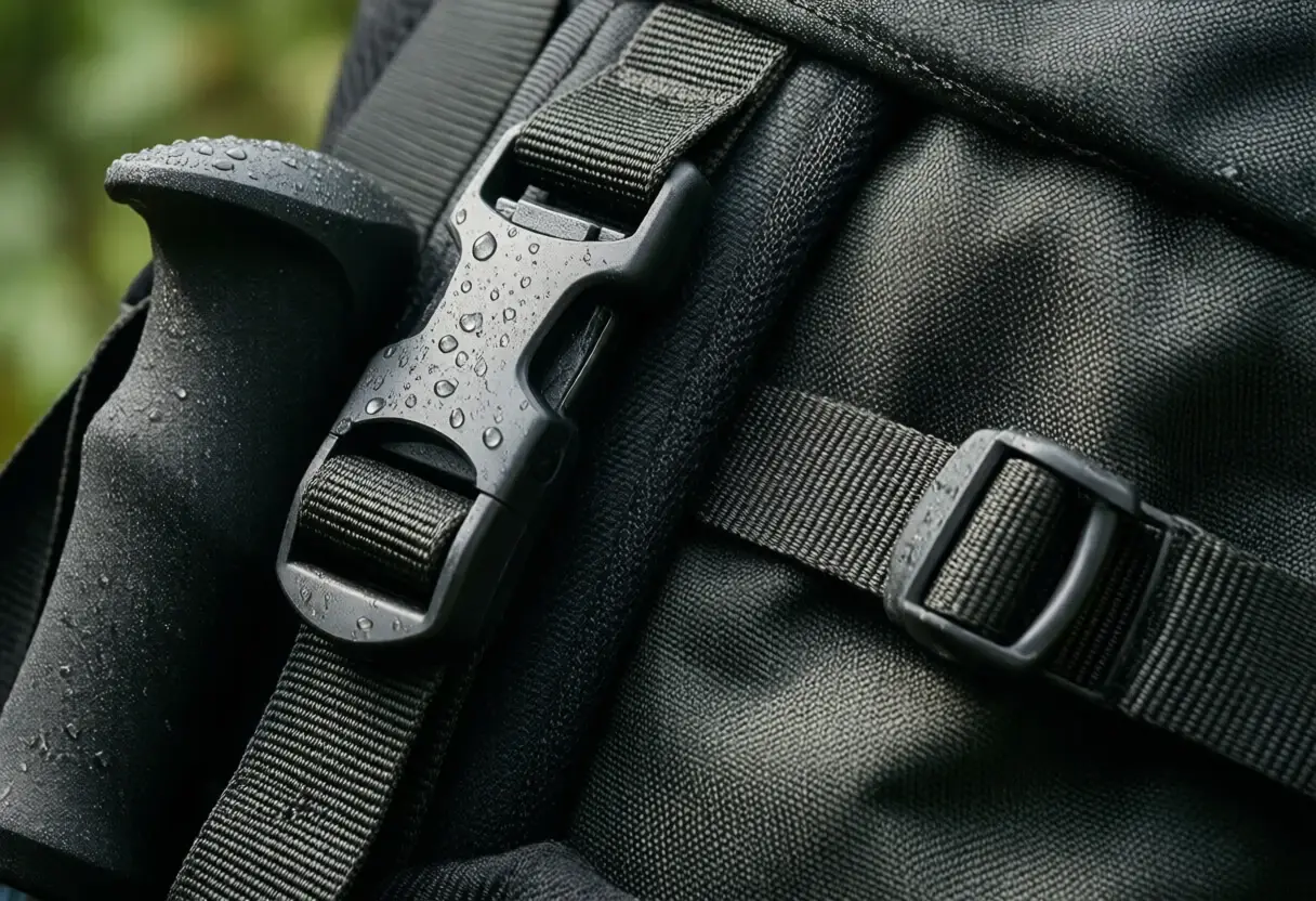 Patvarios outdoor medžiagos iš arti
